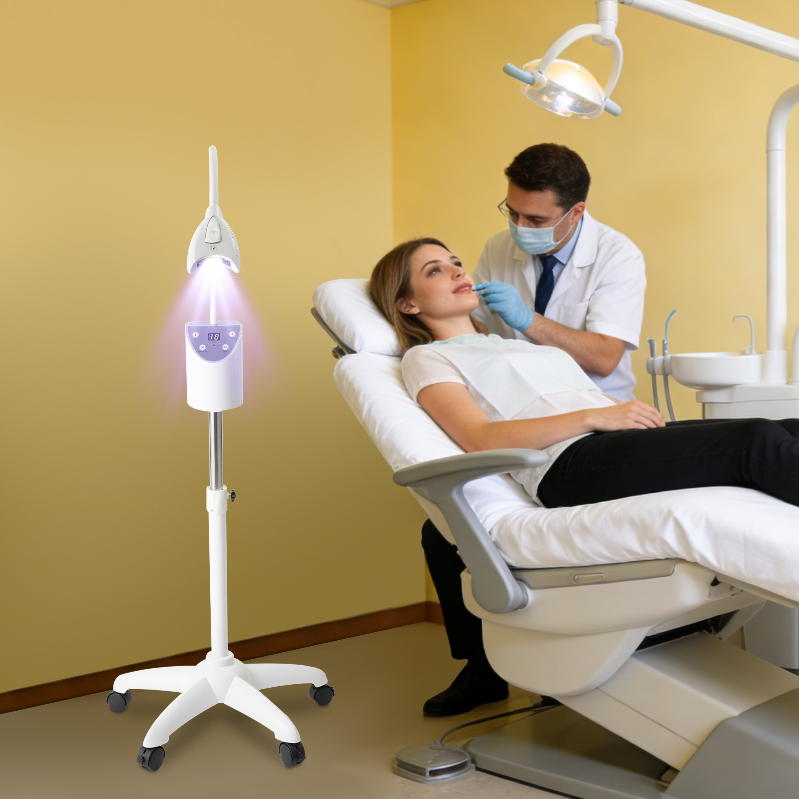 Teeth Whitening Clinic - LED Teeth Whitening Lamp 2000mW/cm² with