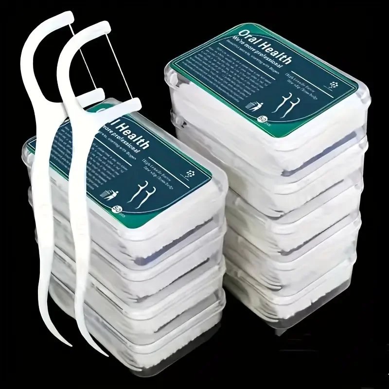 Dental Floss Picks - 50pcs Dental Floss, Deep Cleaning Dental