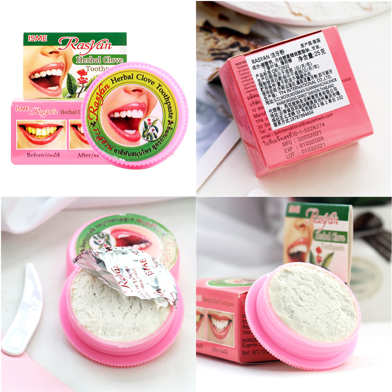 Thailand RASYAN Herbal Clove T - Teeth Whitening In Thailand 리뷰 및 가격