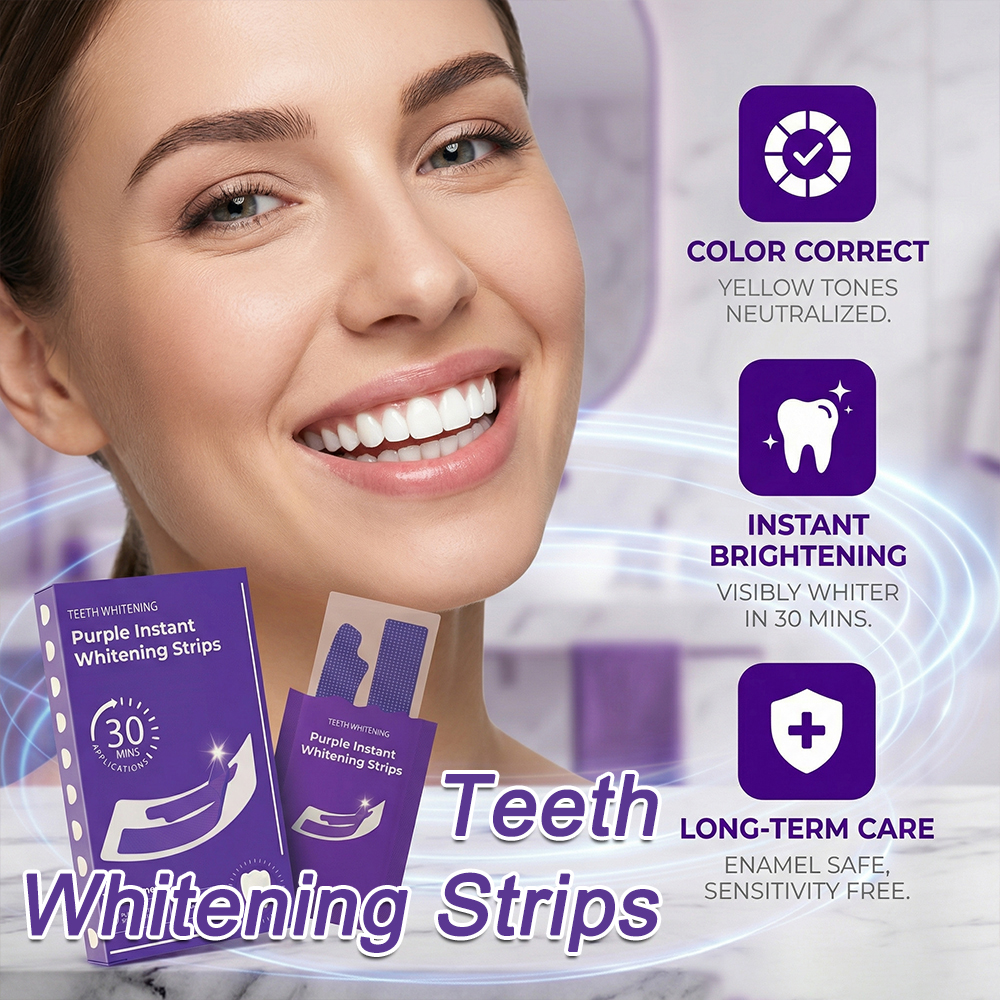 Purple Teeth Whitening Strips- - Teeth Whitening Home Kit 리뷰 및 가격