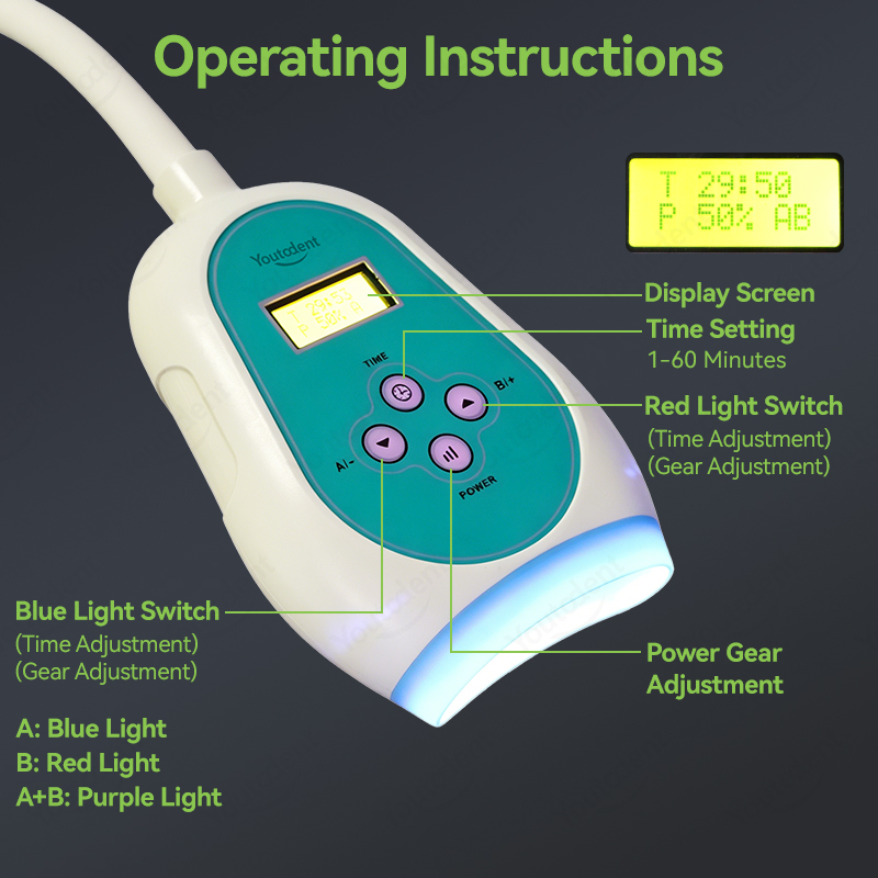 50W Dental Touch Screen 3 Colo - Teeth Whitening Dental 리뷰 및 가격