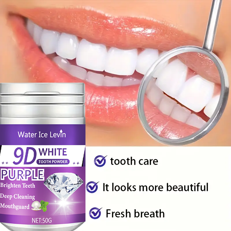 9D White Purple Toothpowder. B - Teeth Whitening Mouth Guard 리뷰 및 가격