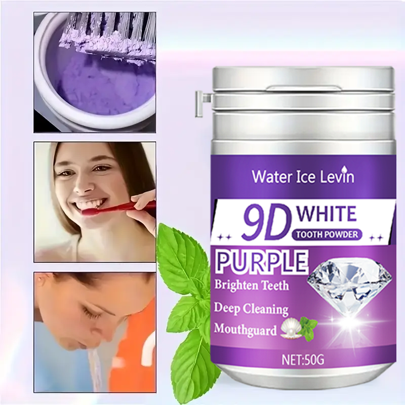 9D White Purple Toothpowder. B - Teeth Whitening Mouth Guard 리뷰 및 가격