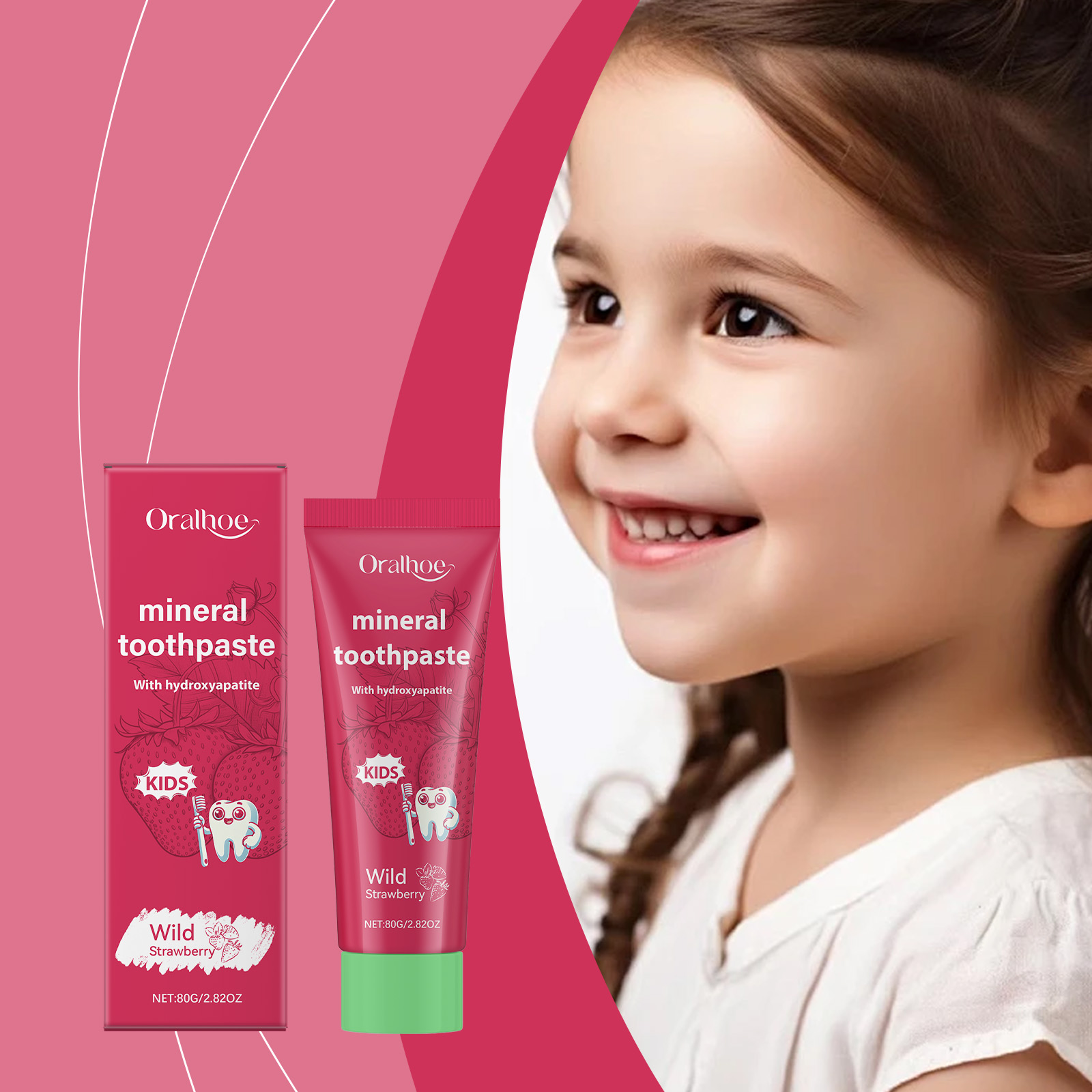 Oralhoe Kids Toothpaste Clean  - Hydroxyapatite Toothpaste 리뷰 및 가격
