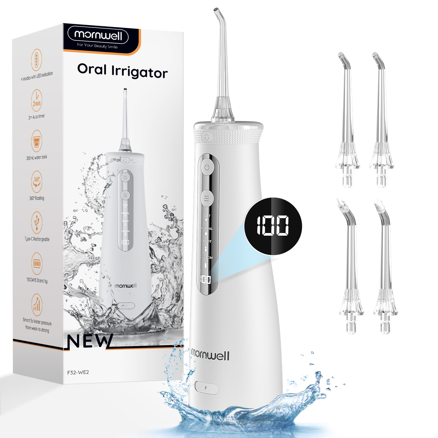 Mornwell 5032 Water Floss Soni - Teeth Whitening In Office 리뷰 및 가격