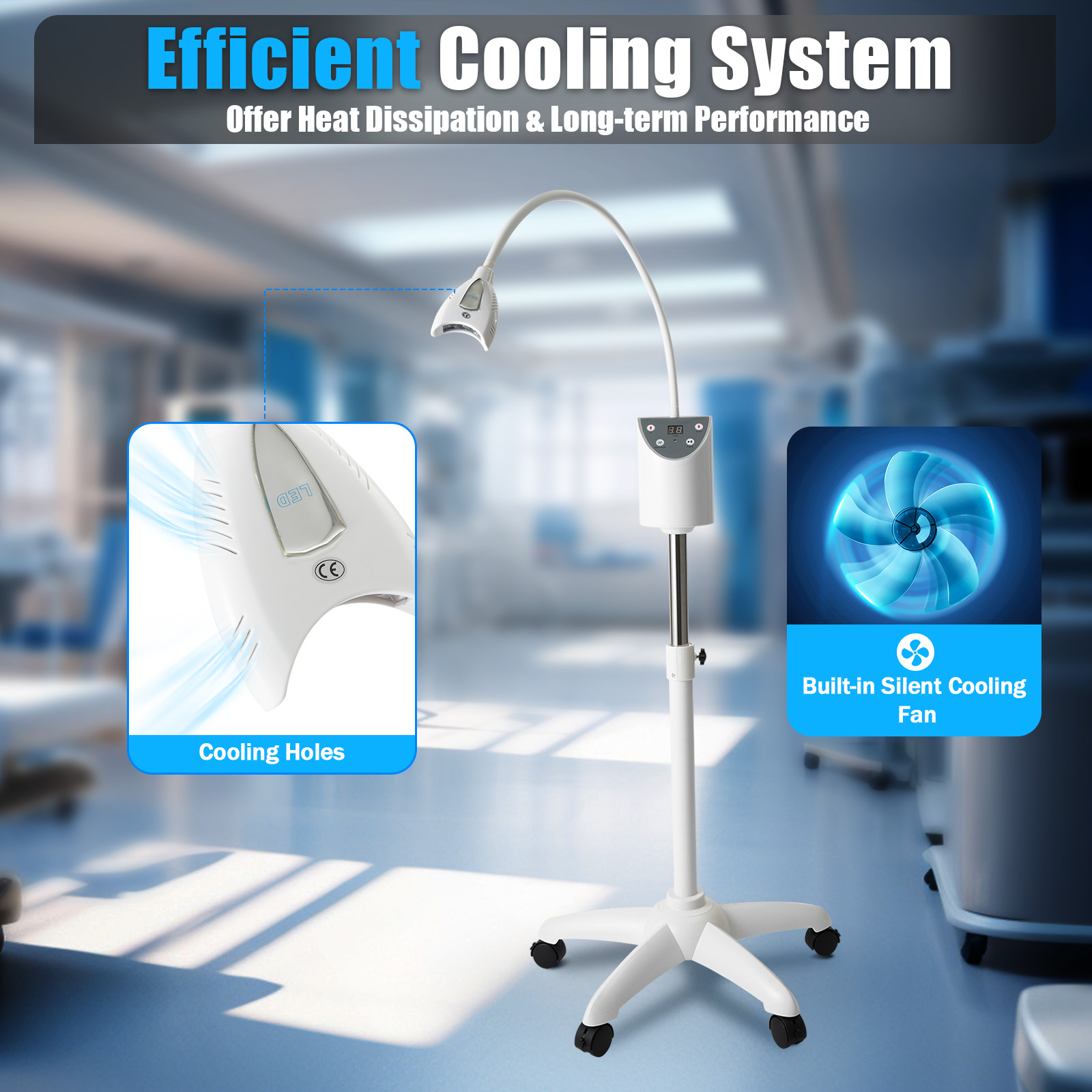 LED Teeth Whitening Lamp 2000m - Teeth Whitening Clinic 리뷰 및 가격