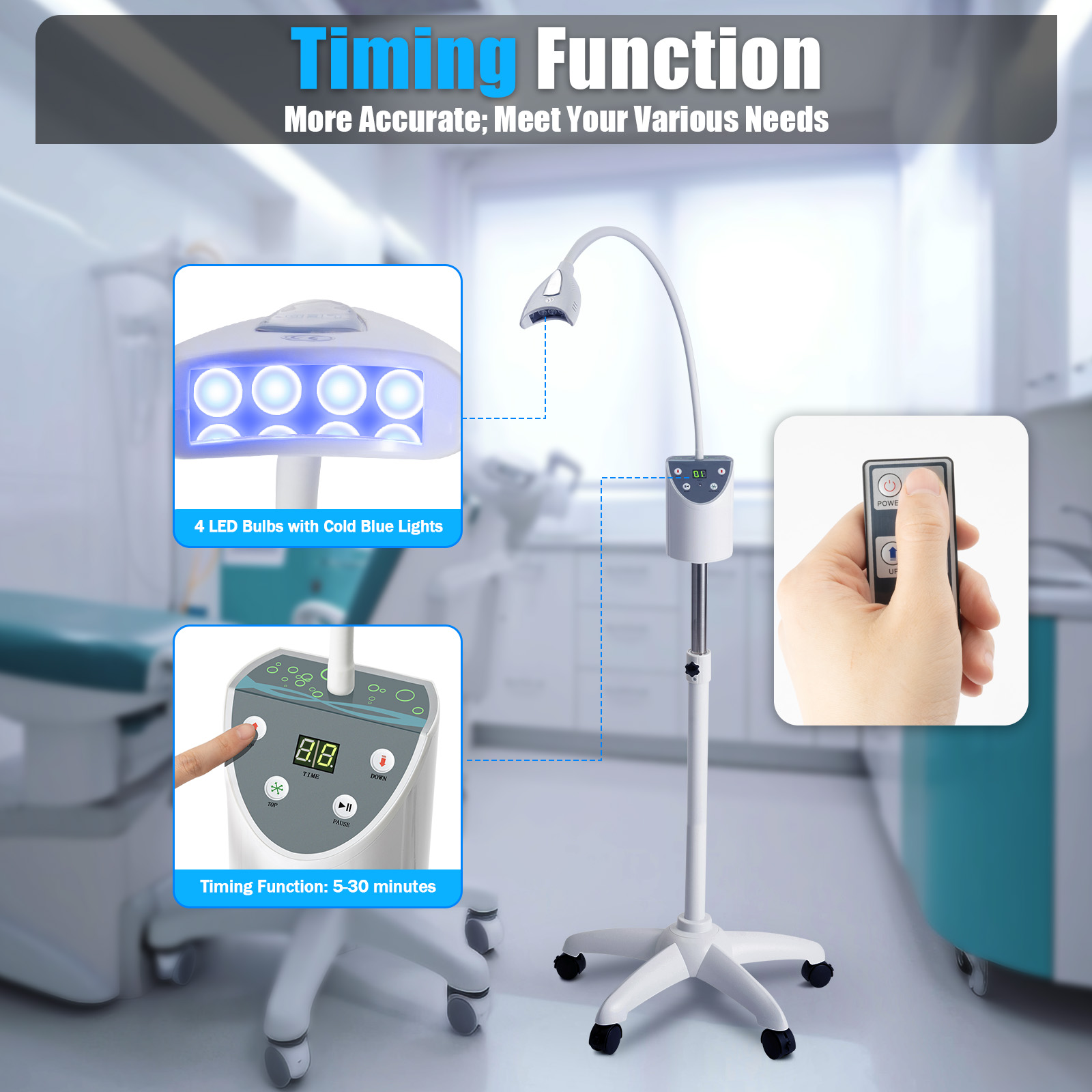 LED Teeth Whitening Lamp 2000m - Teeth Whitening Clinic 리뷰 및 가격