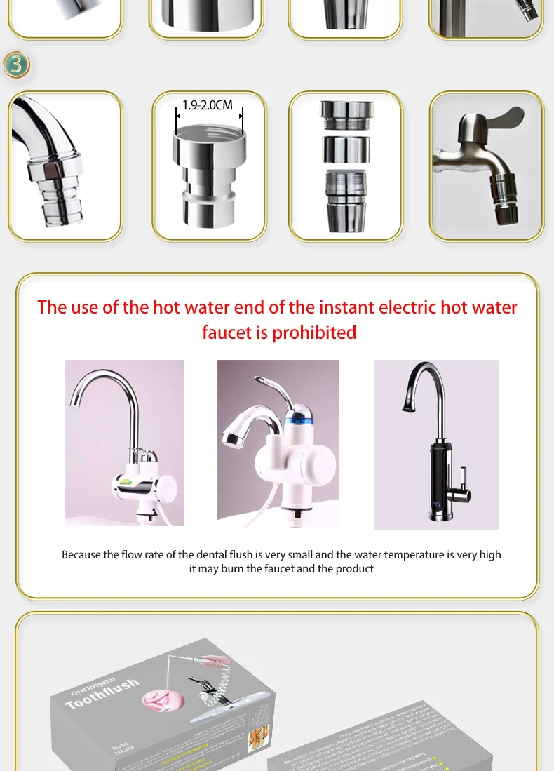 Water Dental Flosser Faucet Or - Dental Floss Picks 리뷰 및 가격