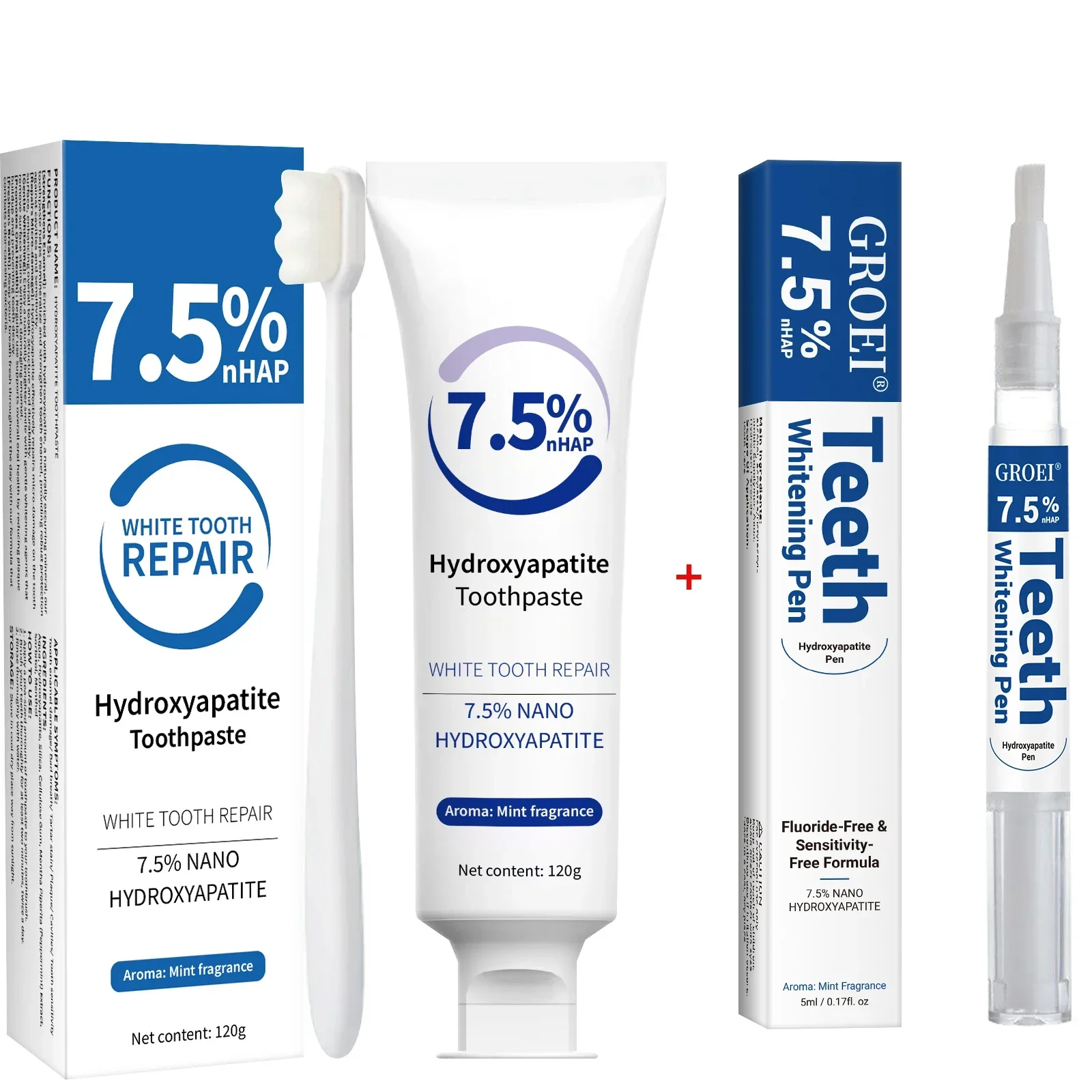 Toothpaste & Whitening Pen Kit - Hydroxyapatite Toothpaste 리뷰 및 가격
