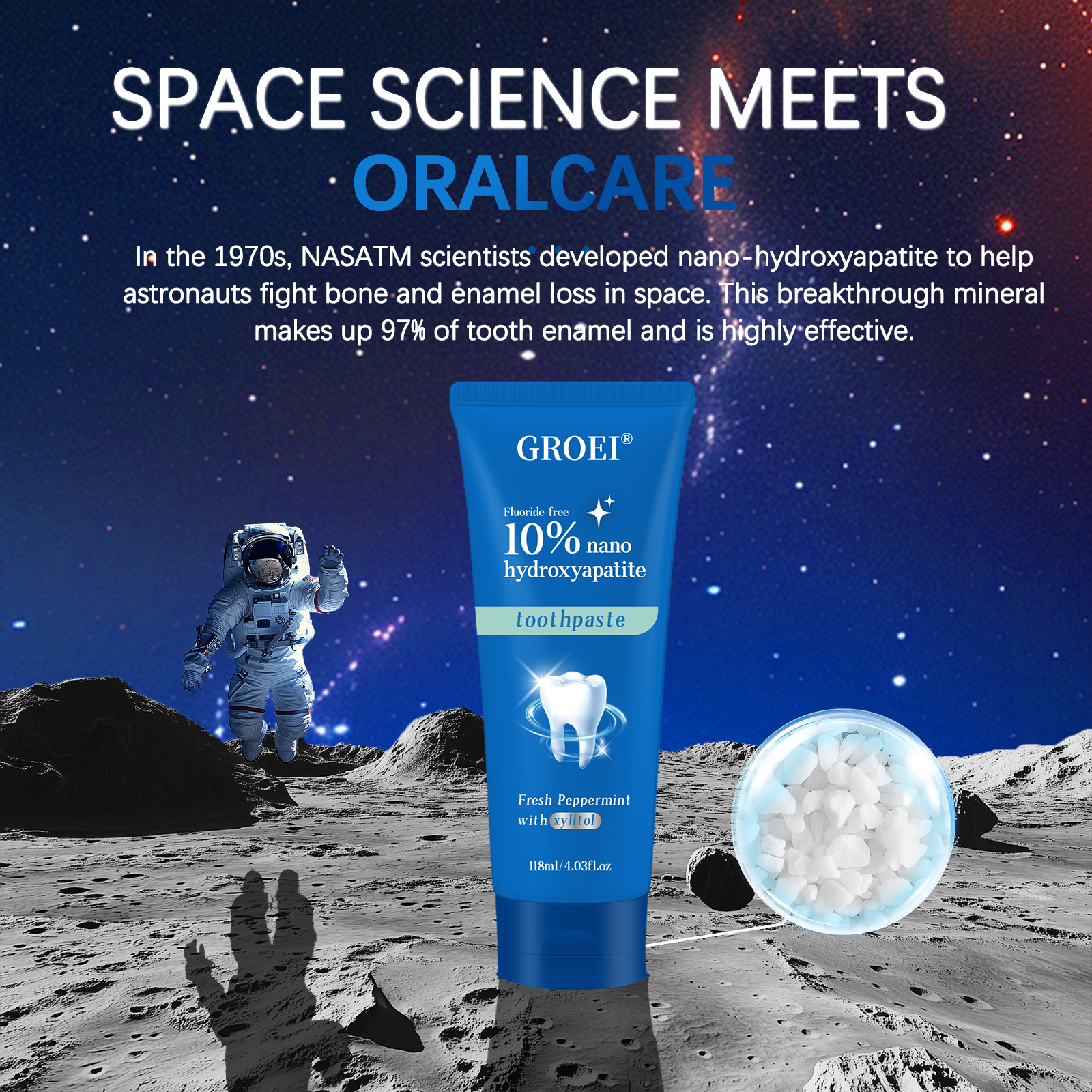 GROEI 10% Nano Hydroxyapatite  - Hydroxyapatite Toothpaste 리뷰 및 가격