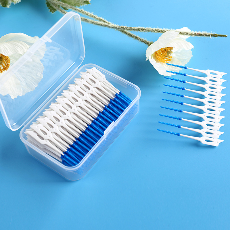 200 Pcs/box Silicone Interdent - Dental Floss Picks 리뷰 및 가격