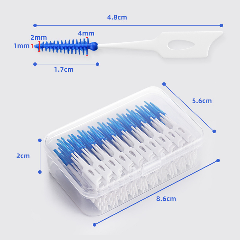 200 Pcs/box Silicone Interdent - Dental Floss Picks 리뷰 및 가격