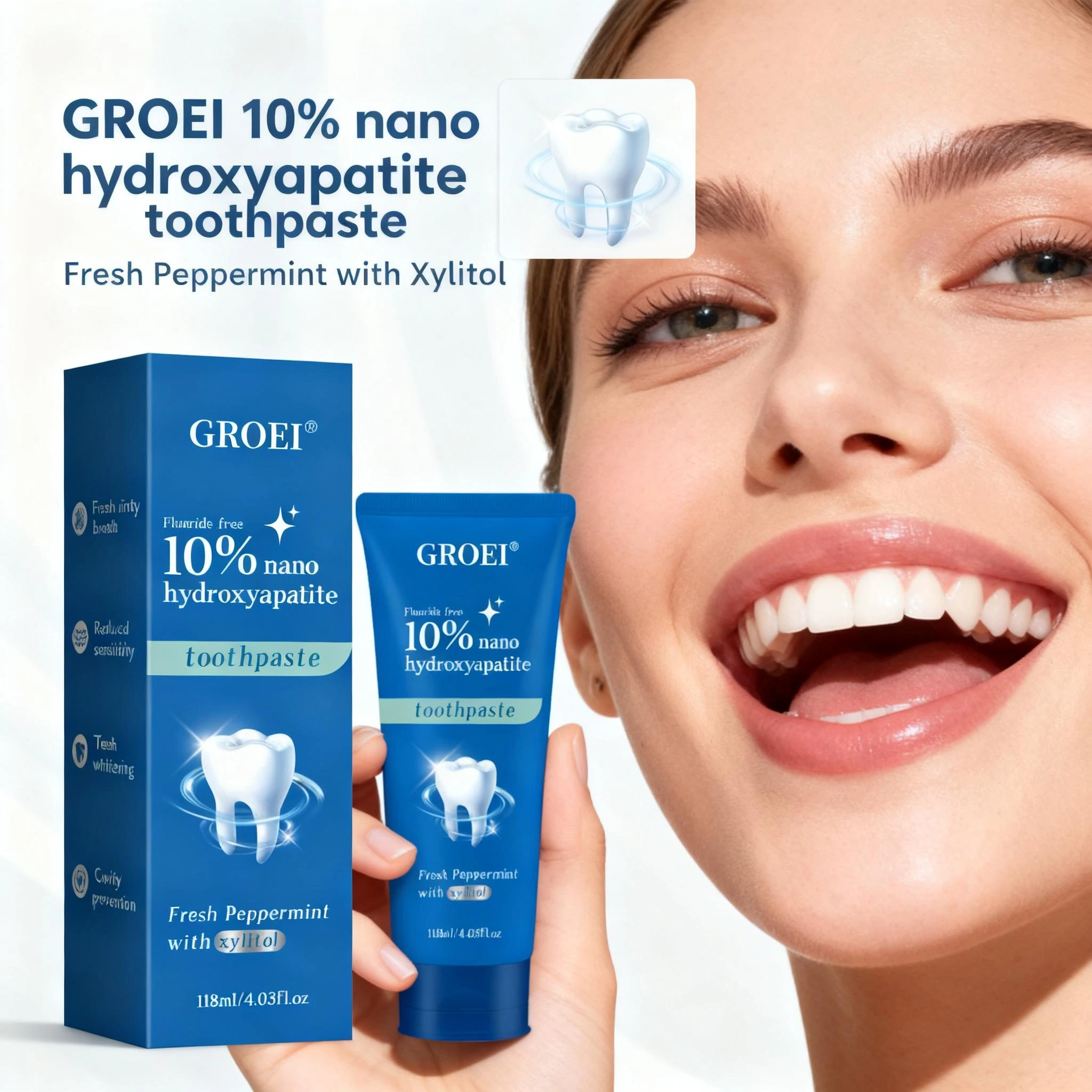 Cavity Prevention Xylitol Toot - Hydroxyapatite Toothpaste 리뷰 및 가격