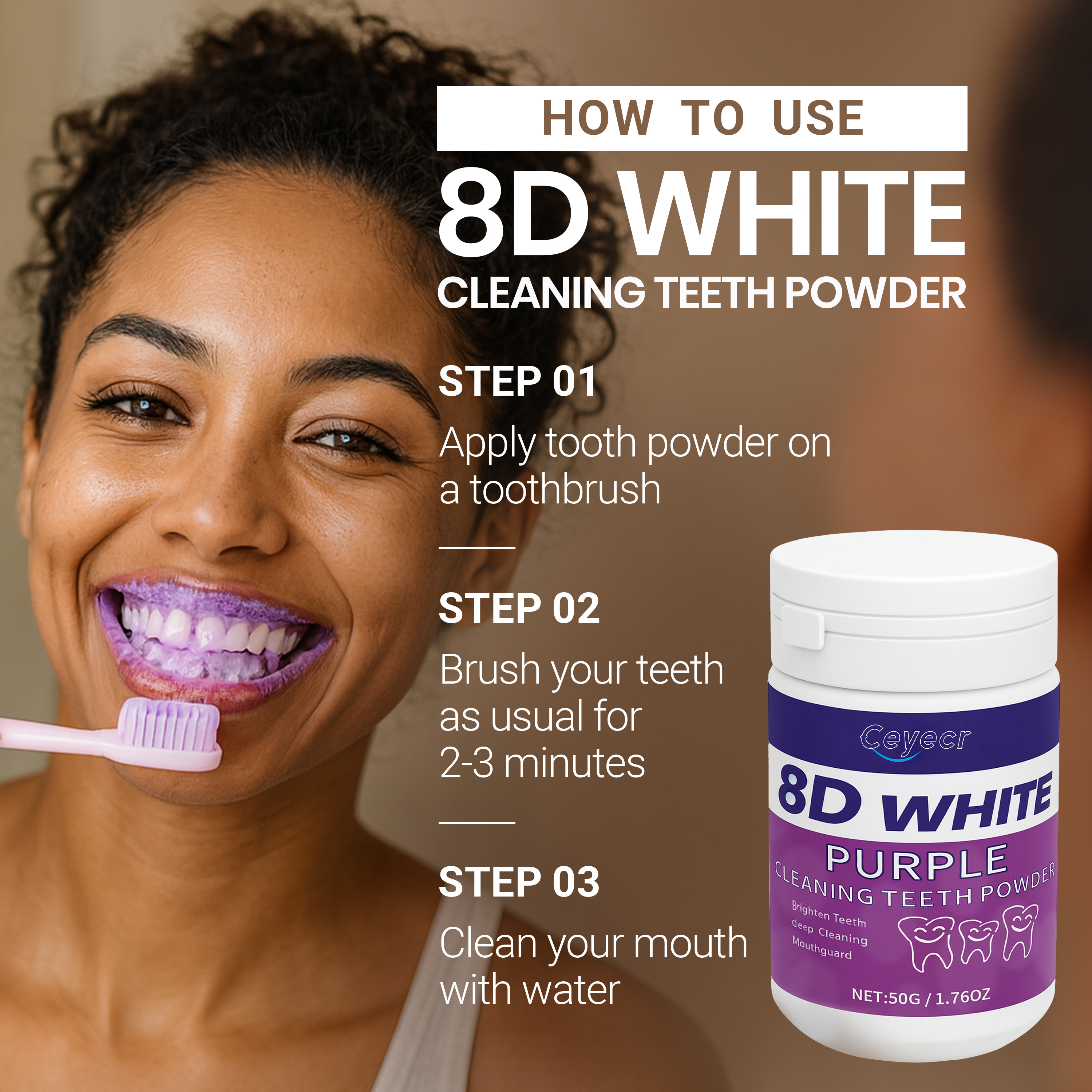 8D white Teeth Whitening Powde - Teeth Whitening Remedies 리뷰 및 가격