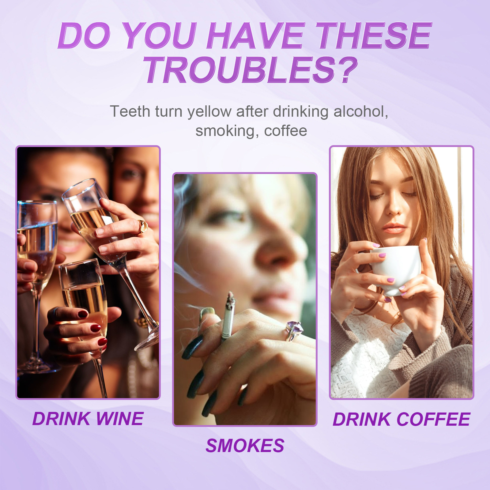 Purple Teeth Whitening Strips  - Teeth Whitening Home Kit 리뷰 및 가격