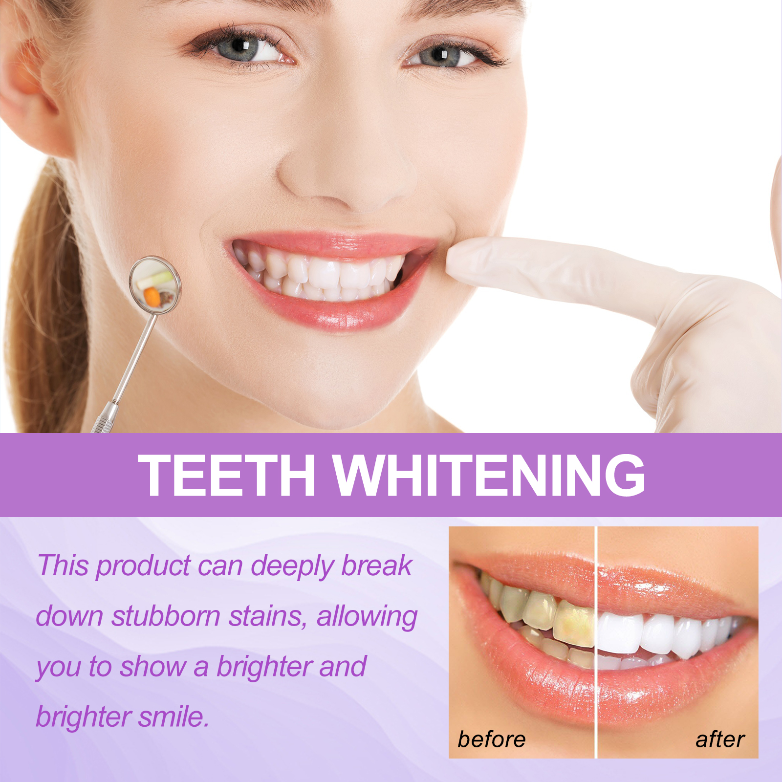 Purple Teeth Whitening Strips  - Teeth Whitening Home Kit 리뷰 및 가격
