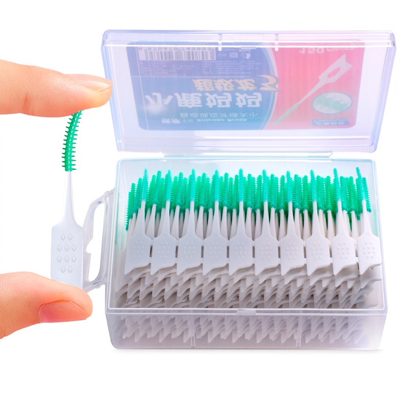 150 pcs/box Silicone Interdent - Dental Floss Picks 리뷰 및 가격