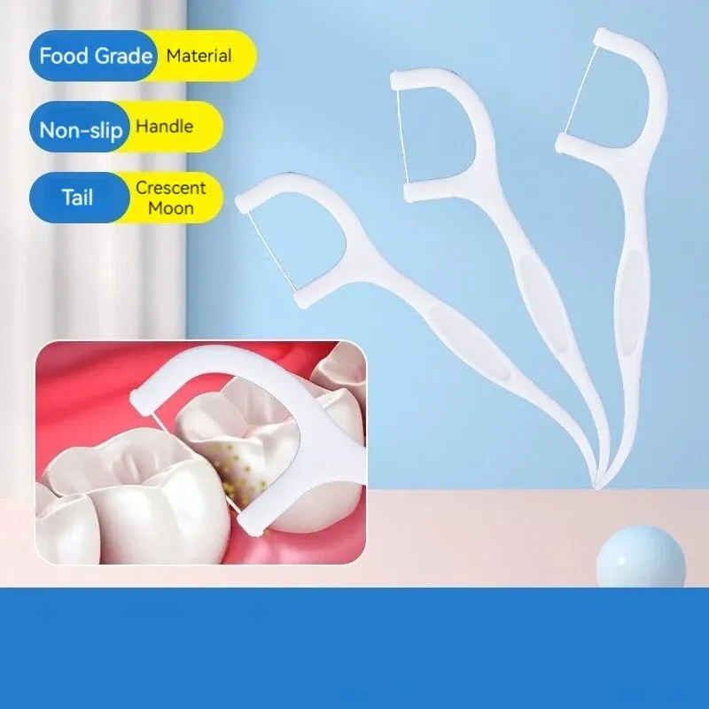 100/300/500pcs Disposable Dent - Dental Floss Picks 리뷰 및 가격