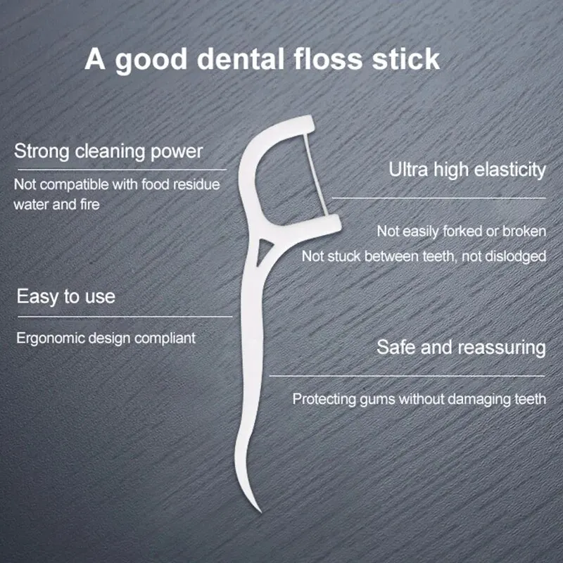 100/300/500pcs Disposable Dent - Dental Floss Picks 리뷰 및 가격