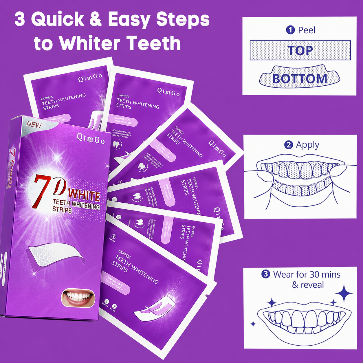 Purple Teeth Whitening Strip N - Teeth Whitening In Office 리뷰 및 가격