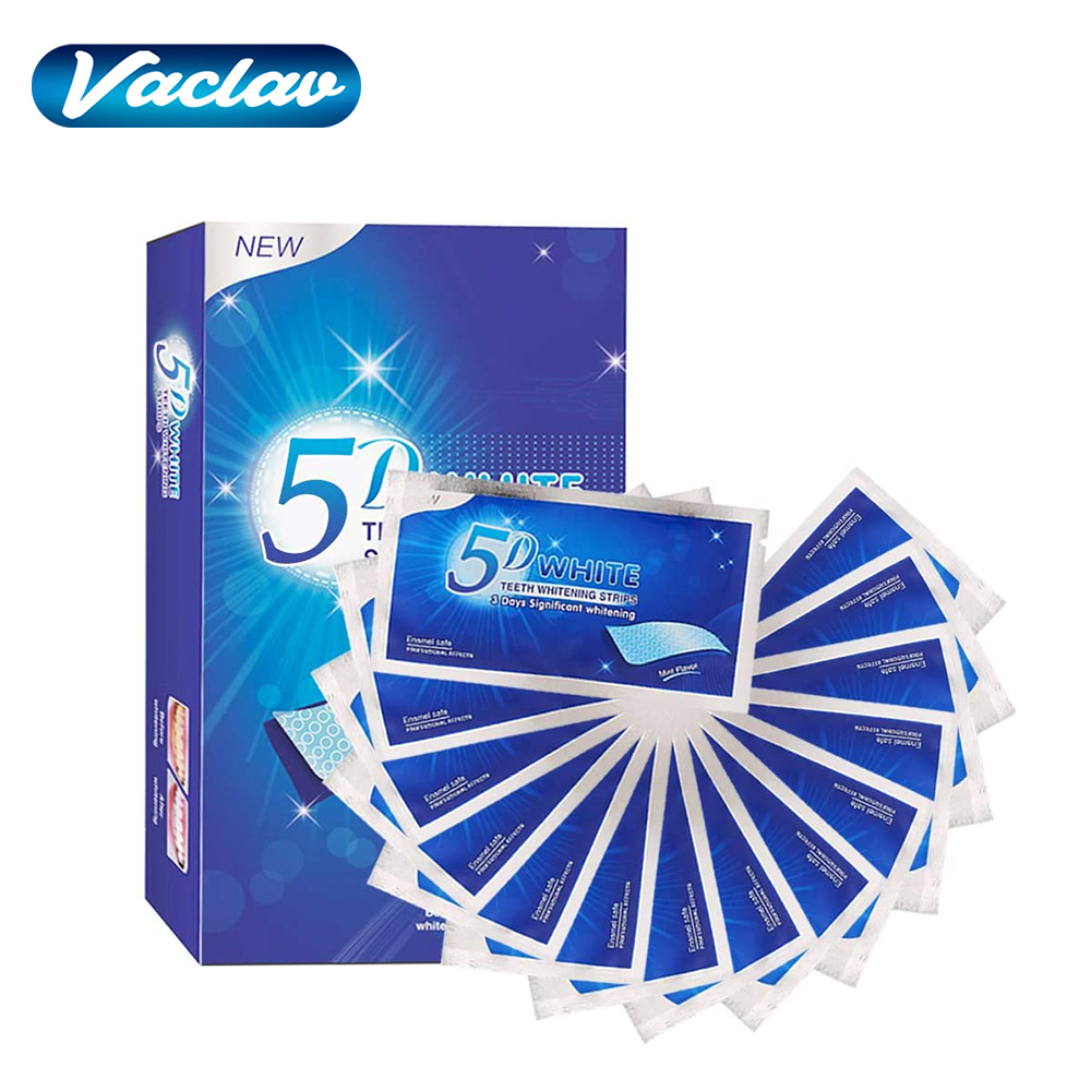 5D White Teeth Whitening Strip - Teeth Whitening Home Kit 리뷰 및 가격