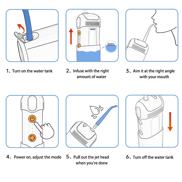 Water Flosser IPX7 Cordless Or - Dental Floss Picks 리뷰 및 가격
