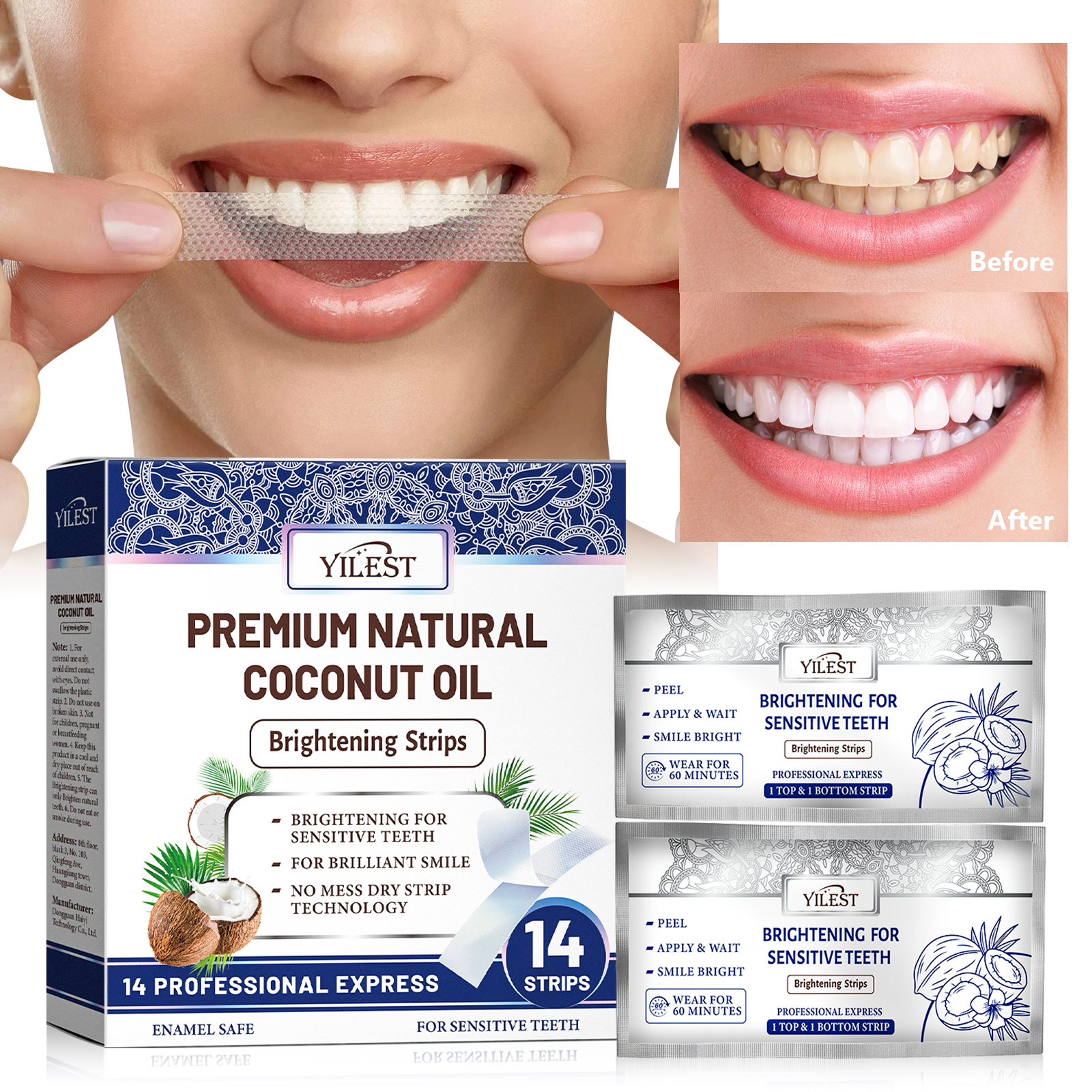 Teeth Whitening Strips 14pcs C - Teeth Whitening Quotes 리뷰 및 가격
