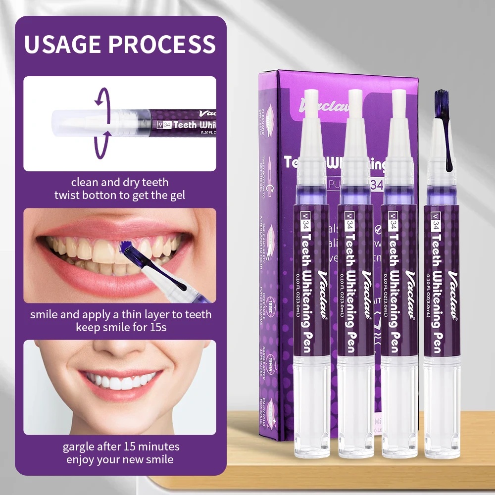 Vaclav V34 Purple teeth whiten - Teeth Whitening Remedies 리뷰 및 가격
