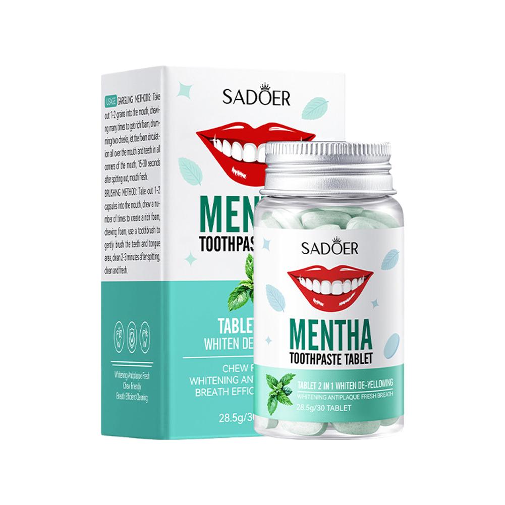 Mint Solid Toothpaste Tablets  - Teeth Whitening Remedies 리뷰 및 가격